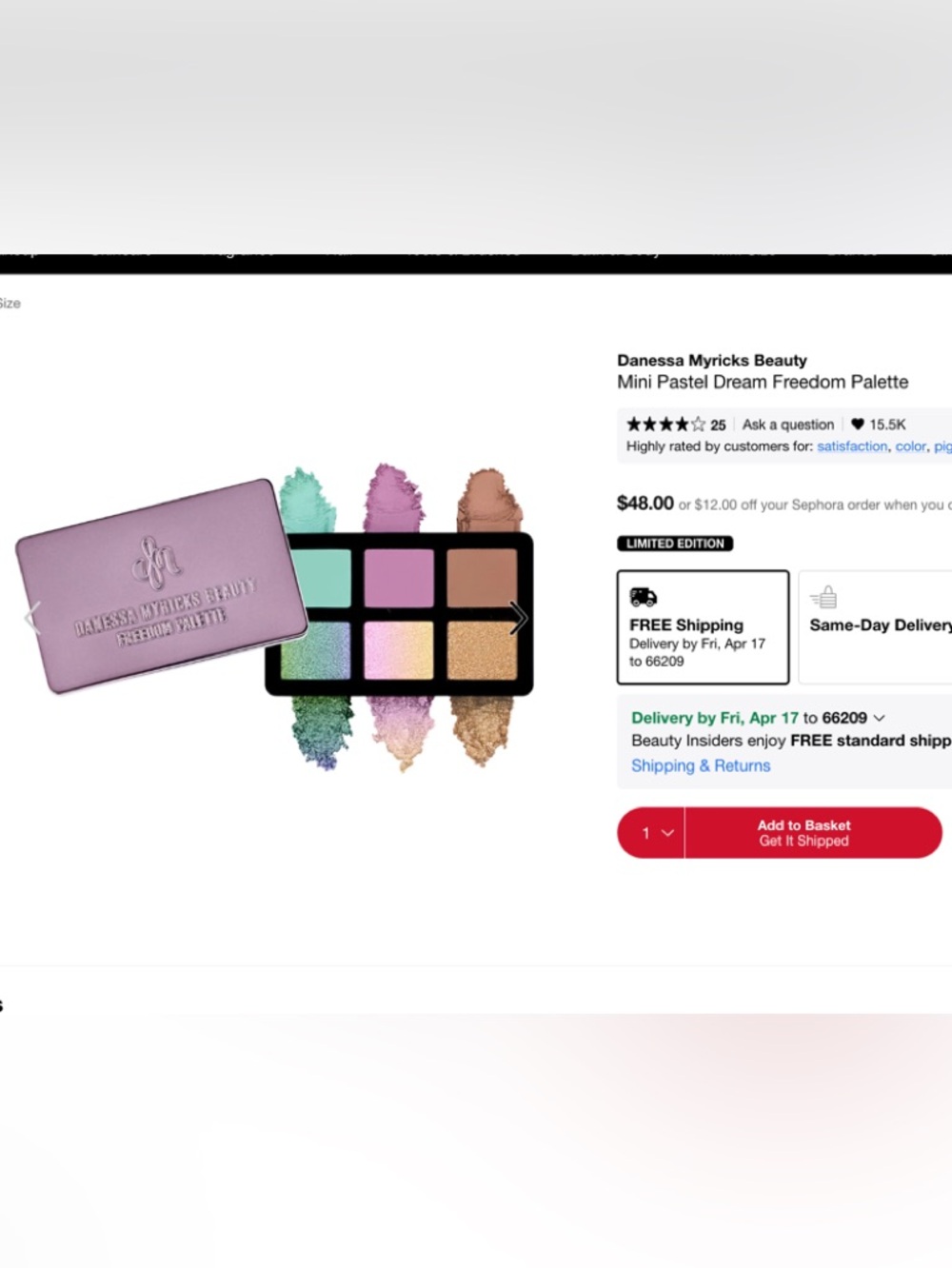 Danessa Myricks Mini Pastel Dream Palette
